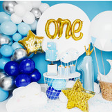 Ballonnenboog blauw en zilver (60st)