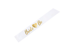 Bride to be sjerp wit & goud