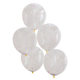 Schuim kralen confetti ballonnen pastel (5st) Ginger Ray