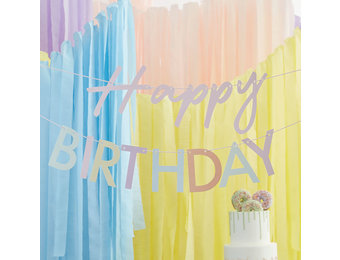 Slinger Happy Birthday Mix It Up Pastel Ginger Ray