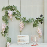 Decoratieslinger blauwe regen roze Let's Partea Ginger Ray