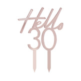 Taarttopper Hello 30 Ginger Ray