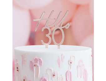 Taarttopper Hello 30 Ginger Ray