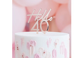 Taarttopper Hello 40 Ginger Ray