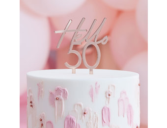 Taarttopper Hello 50 Ginger Ray