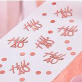 Tafelconfetti Hello 40 Ginger Ray