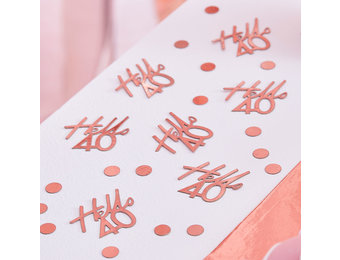 Tafelconfetti Hello 40 Ginger Ray