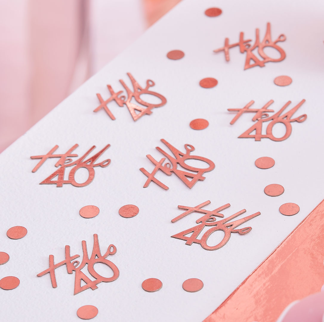 Tafelconfetti Hello 40 Ginger Ray