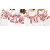 Bride To Be folieballon slinger rosegoud
