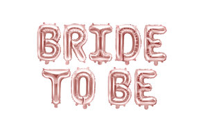 Bride To Be folieballon slinger rosegoud