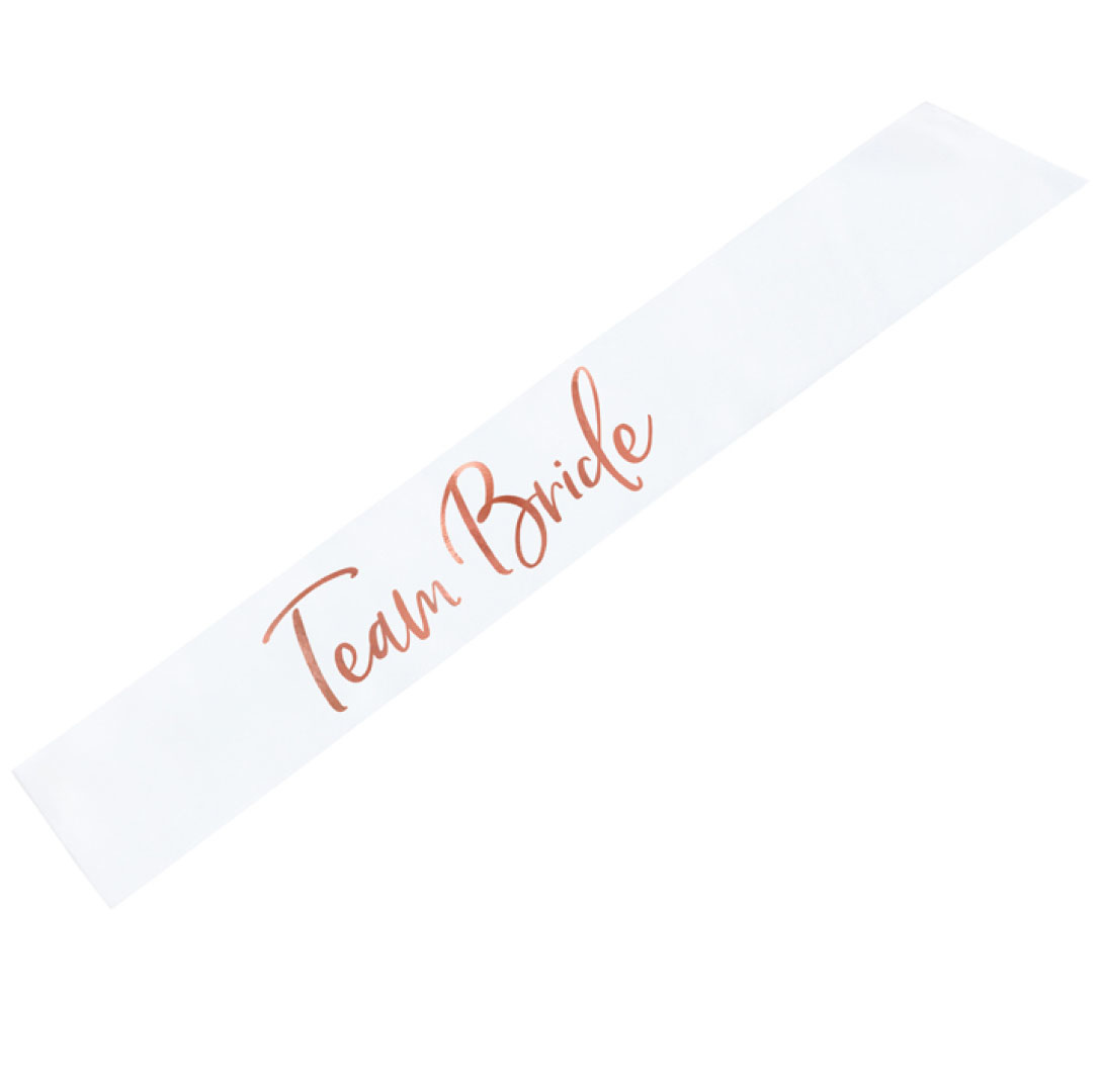 Team Bride sjerp wit & roségoud