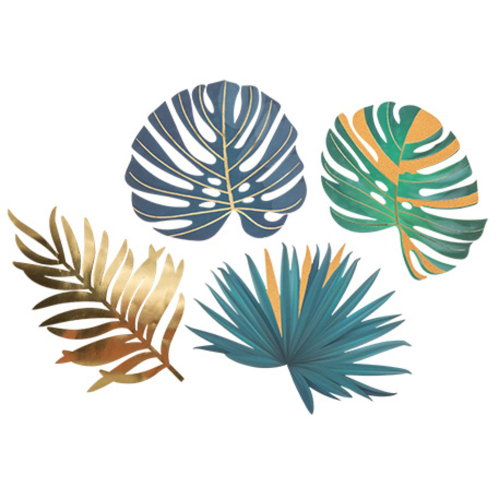 Slink Respect Binnen Decoratie bladeren tropical groen goud koper - Jetjes & Jobjes