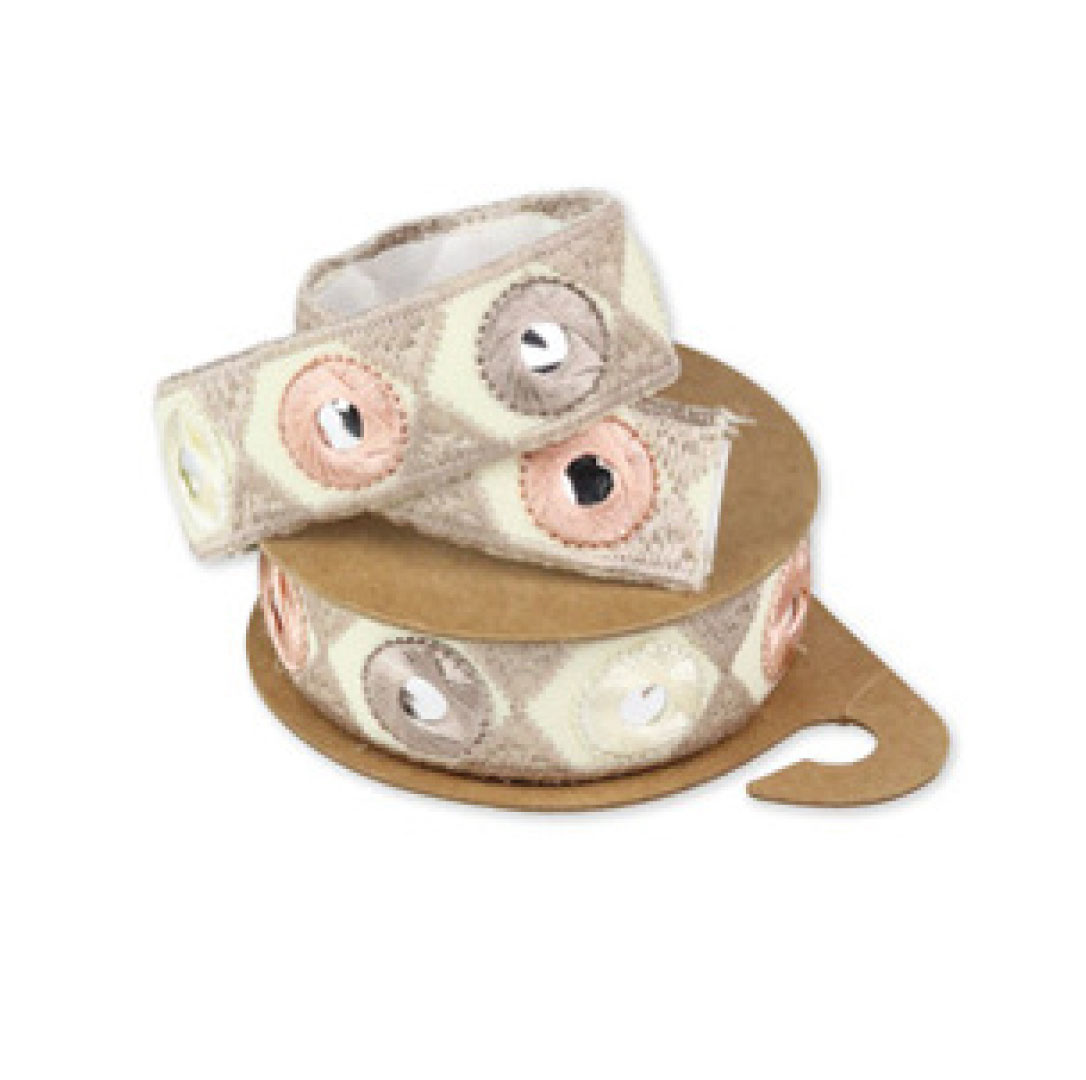 Plaklint met spiegels rose taupe en ivoor