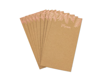Menu kaarten palm leaf (10st)