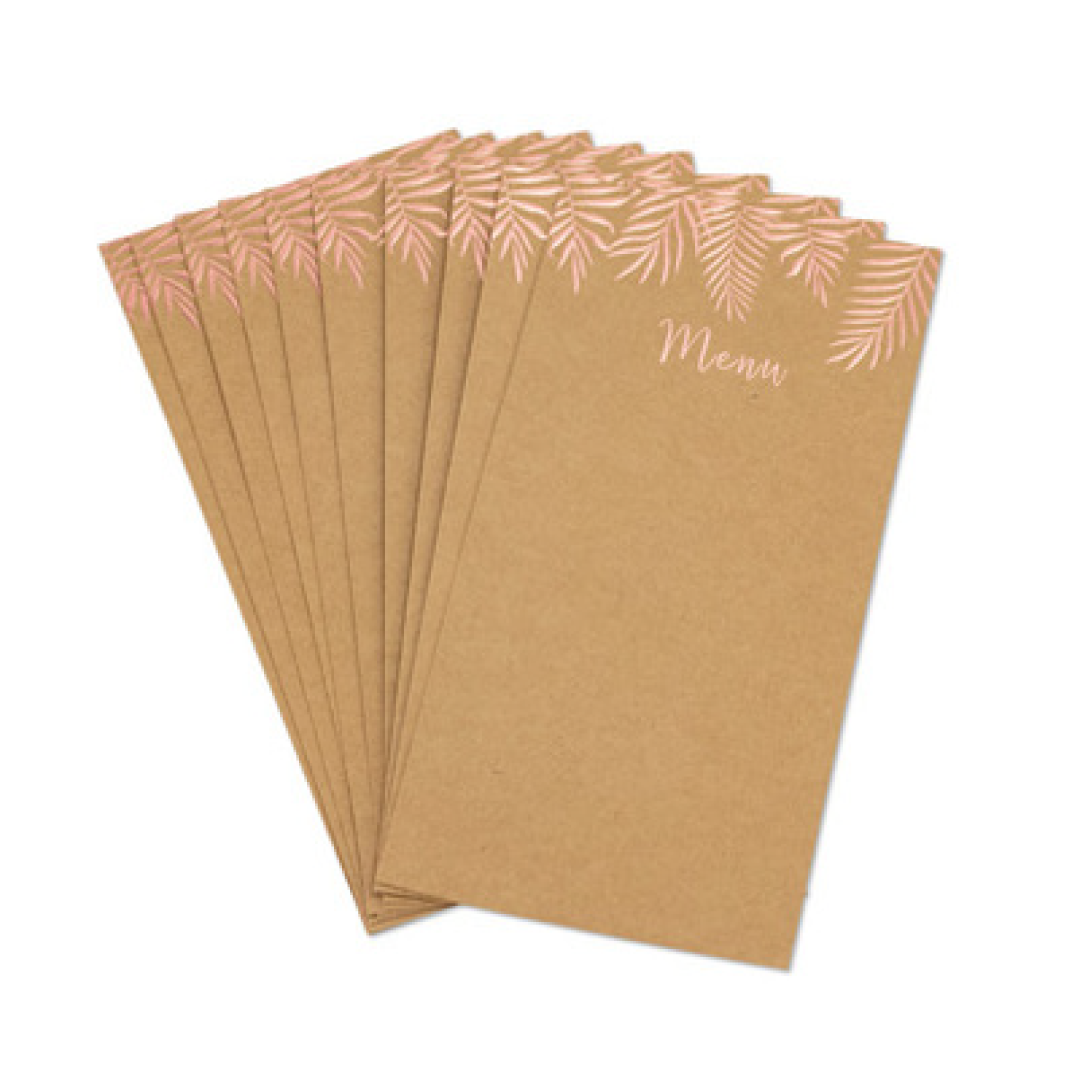 Menu kaarten palm leaf (10st)