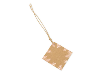 Cadeau labels palm leaf (10st)