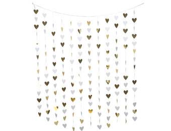 Backdrop Golden Hearts