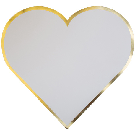 Placemats Golden Hearts (8st)