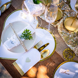 Placemats Golden Hearts (8st)