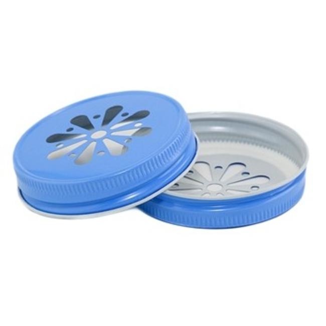Mason Jar margriet deksel blauw