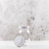 Mason Jar regular straw deksel wit