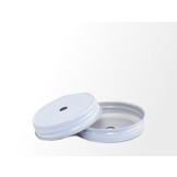 Mason Jar regular straw deksel wit