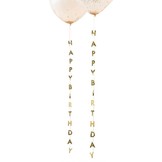 Ballonlinten Happy Birthday Mix It Up peach (5st) Ginger Ray