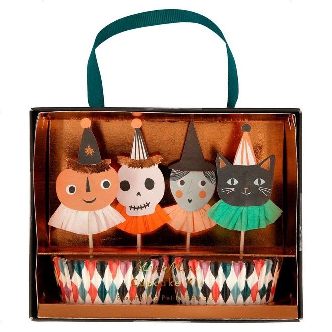 Cupcake kit Vintage Halloween (48st) Meri Meri