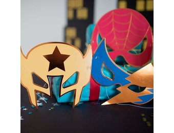 Superhelden maskers (8st) The Great Pretenders