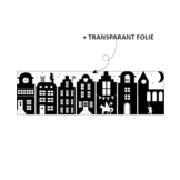 Raamsticker Sinterklaas zwart