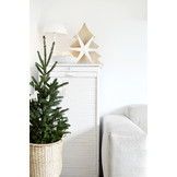 Papieren sterren wit (2st) Delight Department