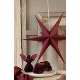 Kerst ster cranberry red (2st) Delight Department