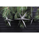 Kerst ster grijs (2st) Delight Department