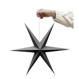 Kerst ster grijs (2st) Delight Department