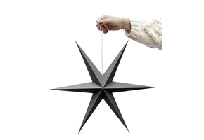 Kerst ster grijs (2st) Delight Department