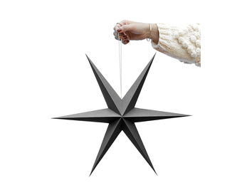 Kerst ster grijs (2st) Delight Department