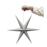 Kerstster licht grijs (2st) Delight Department