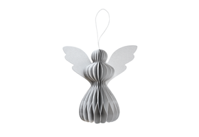 Kersthanger engel grijs (5st) Delight Department