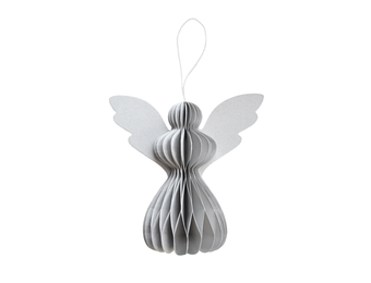 Kersthanger engel grijs (5st) Delight Department