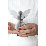 Kersthanger engel grijs (5st) Delight Department