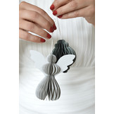 Kersthanger engel grijs (5st) Delight Department