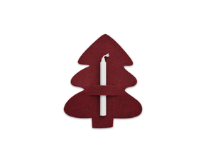 Servethouder vilt cranberry red Delight Department