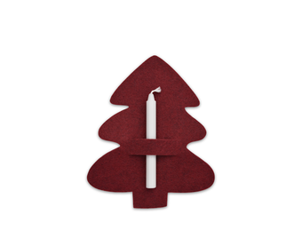 Servethouder vilt cranberry red Delight Department