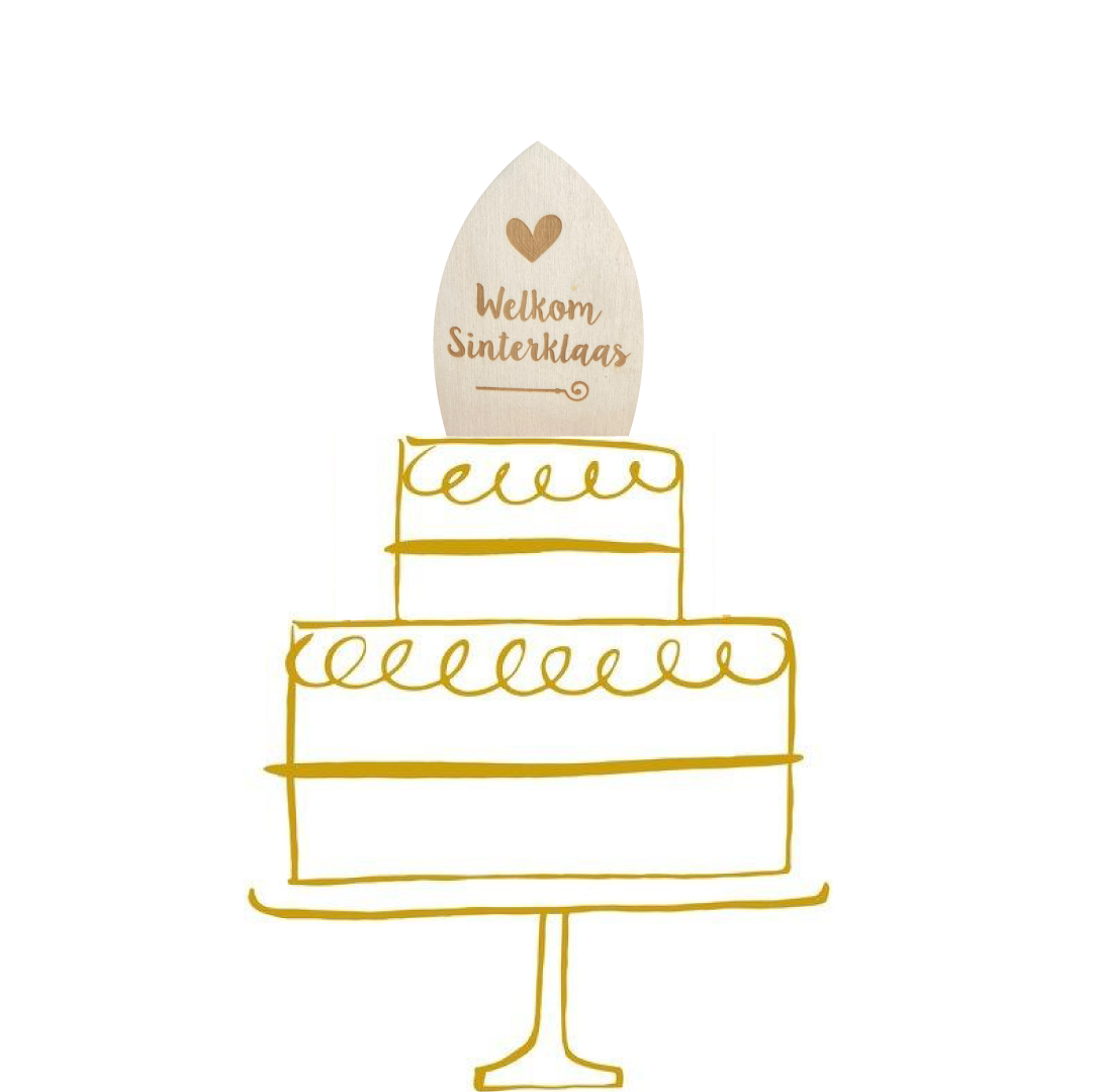 Sinterklaas taarttopper - Mijter