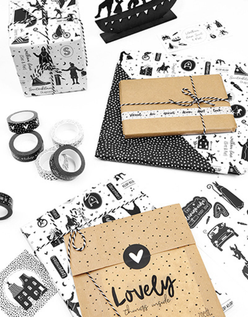 Sint set cadeaukaartjes + cadeaustickers (25st)