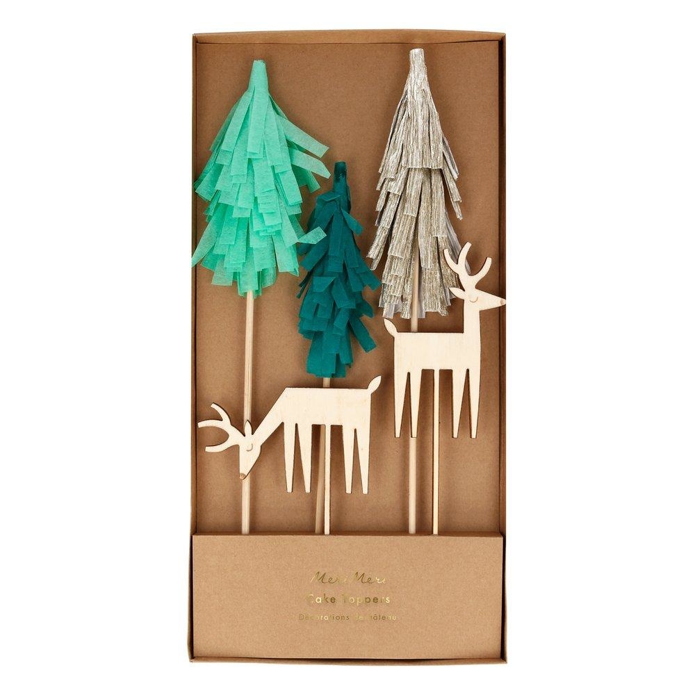 Cake toppers Woodland (5st) Meri Meri