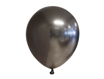 Chroom ballonnen graphite (10st)