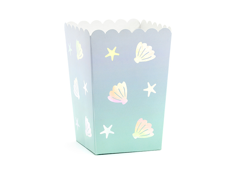 Popcorn bekers mermaid (6st)