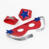 Superhero verkleedset blauw Meri Meri