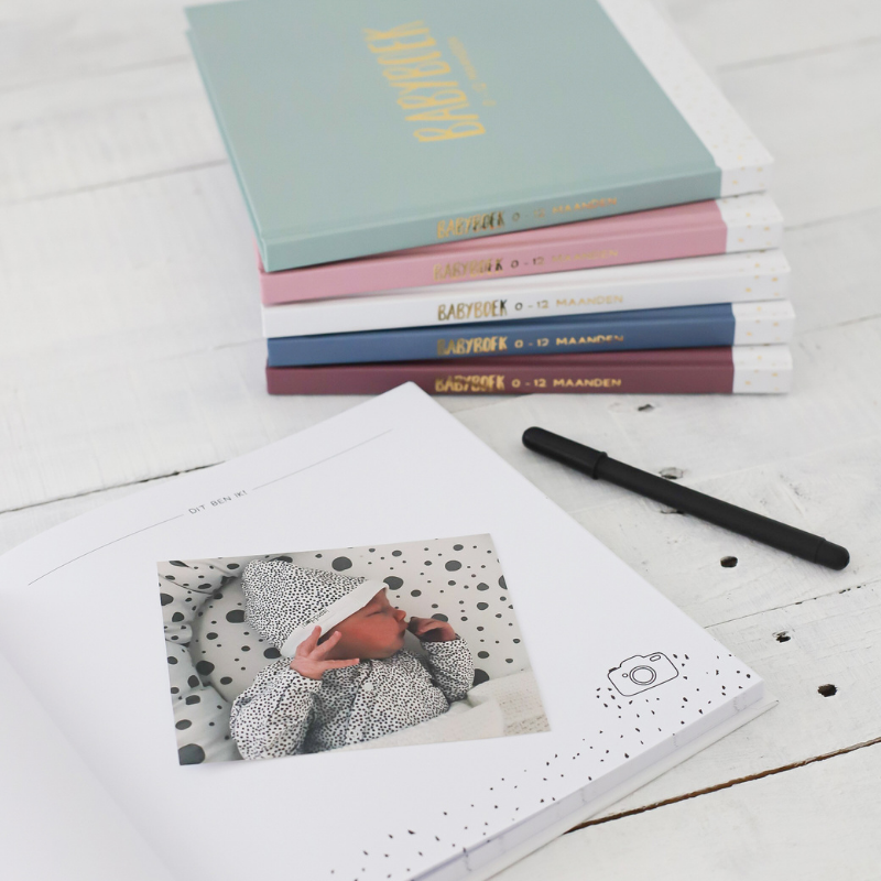 Babyboek blauw